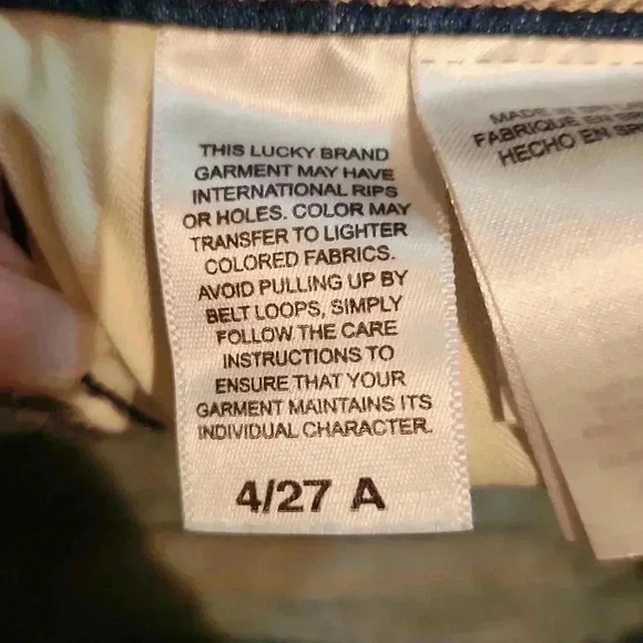 Lucky brand  High Rise Skinny Bridgette Size 4/27 - Picture 7 of 10